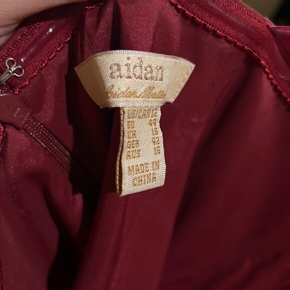 Aidan By Aidan Mattox Strapless Cocktail Mini Dress Size 12 - Picture 6 of 7